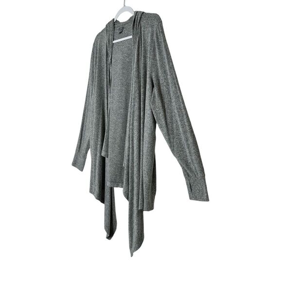 Aerie Cardigan Women XXL Gray Open Front Sweater Outdoor‎ Cozy Grandmacore - Picture 6 of 8